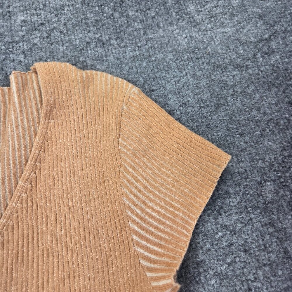 Monrow Tan Ribbed Mini Dress - Picture 3 of 10